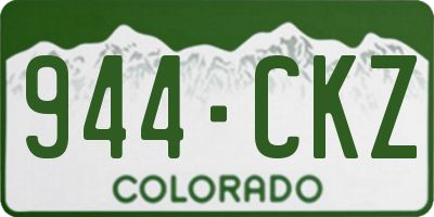 CO license plate 944CKZ