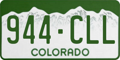 CO license plate 944CLL