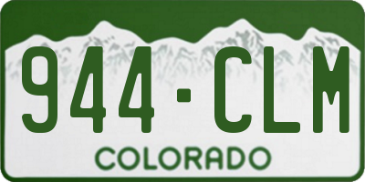 CO license plate 944CLM