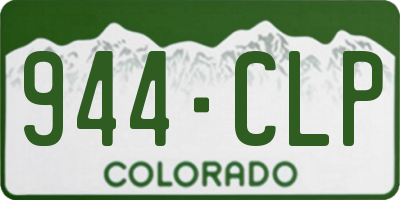 CO license plate 944CLP