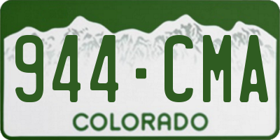 CO license plate 944CMA