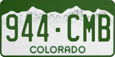 CO license plate 944CMB