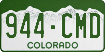 CO license plate 944CMD