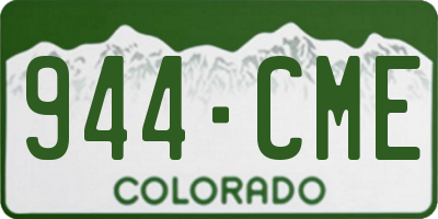 CO license plate 944CME