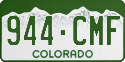 CO license plate 944CMF