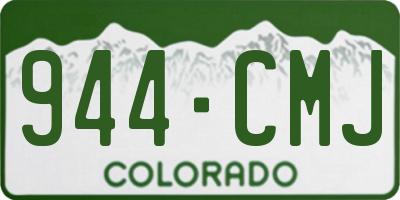 CO license plate 944CMJ
