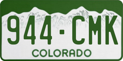 CO license plate 944CMK
