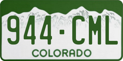 CO license plate 944CML