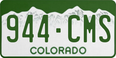 CO license plate 944CMS
