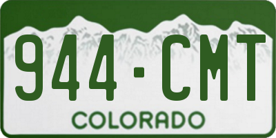 CO license plate 944CMT