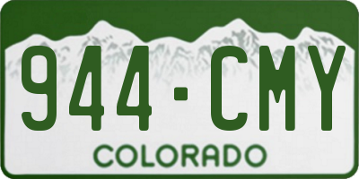 CO license plate 944CMY
