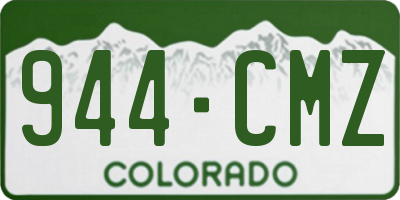 CO license plate 944CMZ