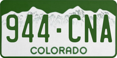 CO license plate 944CNA