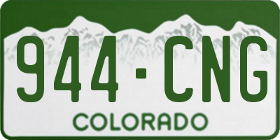 CO license plate 944CNG
