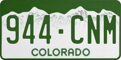 CO license plate 944CNM
