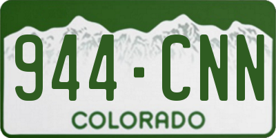 CO license plate 944CNN