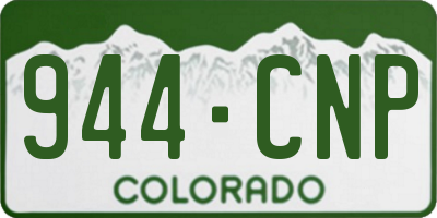 CO license plate 944CNP