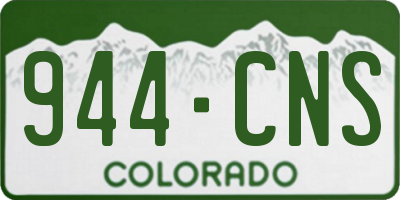CO license plate 944CNS