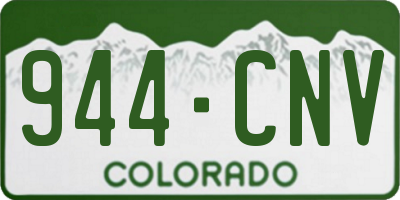 CO license plate 944CNV