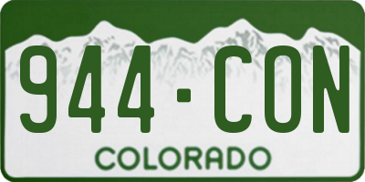 CO license plate 944CON