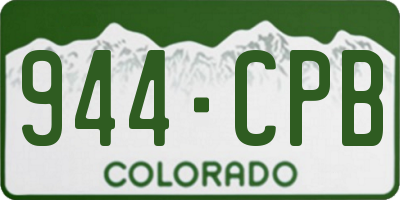 CO license plate 944CPB
