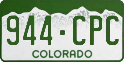 CO license plate 944CPC