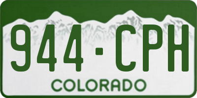 CO license plate 944CPH