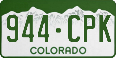 CO license plate 944CPK