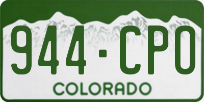 CO license plate 944CPO