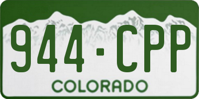 CO license plate 944CPP