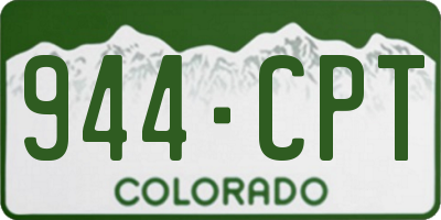 CO license plate 944CPT