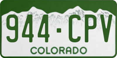 CO license plate 944CPV