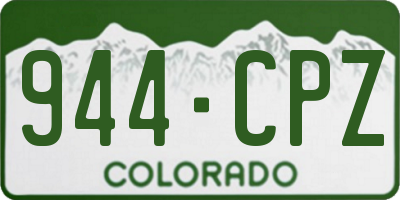 CO license plate 944CPZ