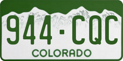 CO license plate 944CQC