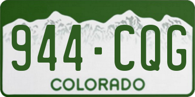 CO license plate 944CQG
