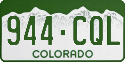 CO license plate 944CQL
