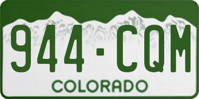 CO license plate 944CQM