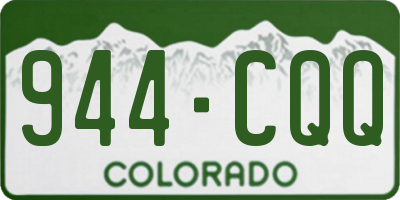 CO license plate 944CQQ