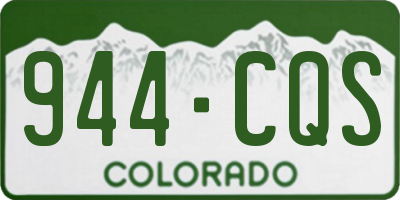 CO license plate 944CQS