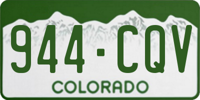 CO license plate 944CQV