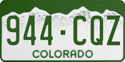 CO license plate 944CQZ
