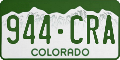 CO license plate 944CRA