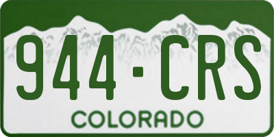 CO license plate 944CRS