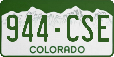CO license plate 944CSE