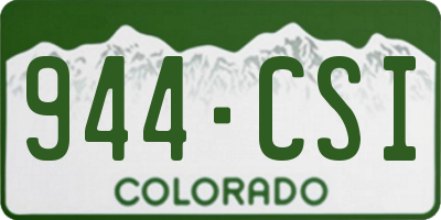 CO license plate 944CSI