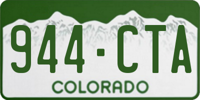 CO license plate 944CTA