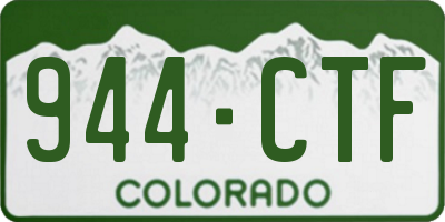 CO license plate 944CTF