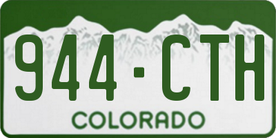 CO license plate 944CTH