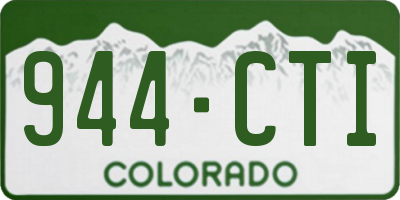 CO license plate 944CTI