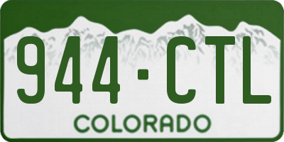CO license plate 944CTL